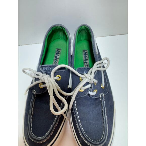 Sperry Top-Sider Sea Ketch Youth Kids Sneaker Loafer Sz 5M Blue Preppy School - Picture 2 of 7